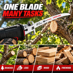4-Piece Curved Pruning Saw Blade Set – 6″/9″/12″/15″ Reciprocating Saw Blades