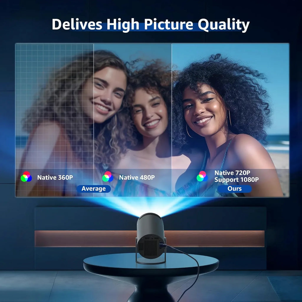 NeoView - Portable Projector | 4K Ultra HD Clarity & Compact Design