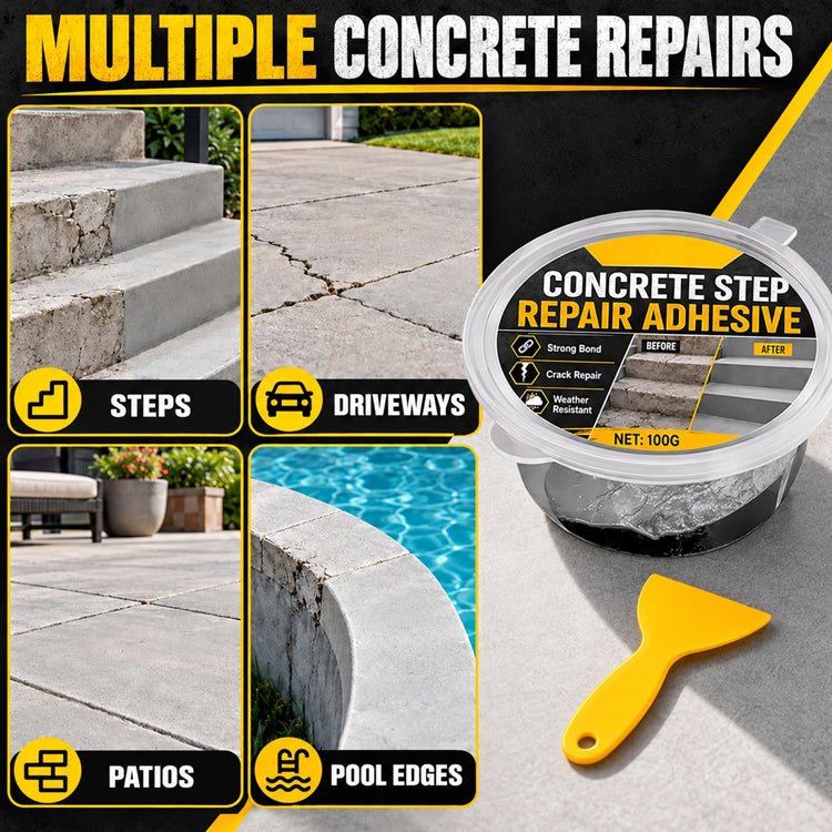 Concrete Step Repair Adhesive – Heavy-Duty Crack & Chip Repair Compound
