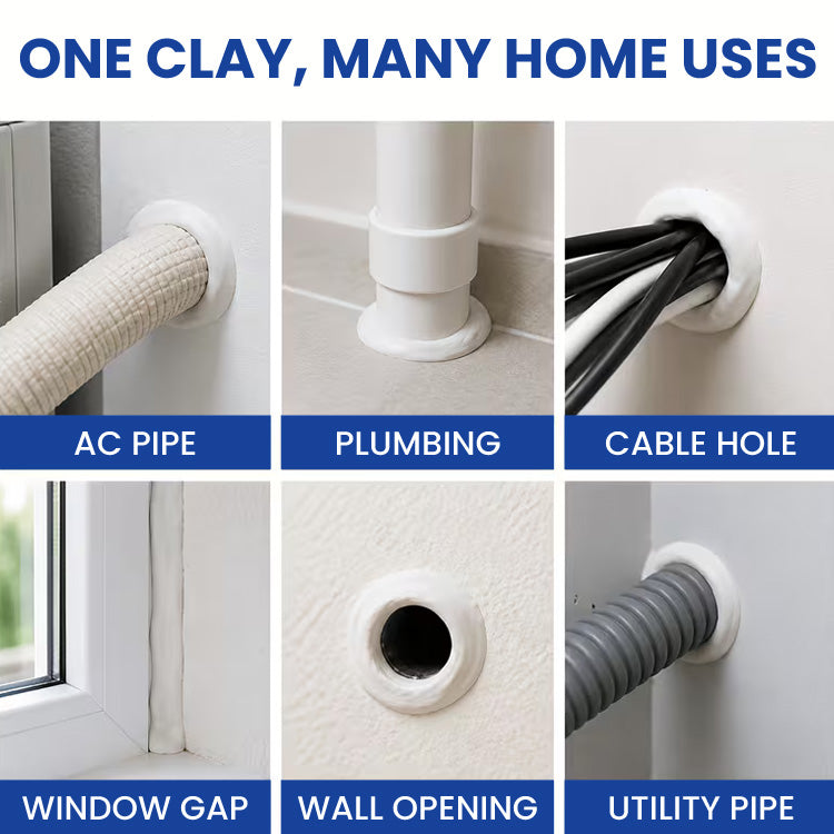 Moldable Sealant Putty – Self-Curing Wall Hole & Gap Sealer
