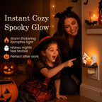 Spooky-Cute Ghost Campfire Plug-In Night Light