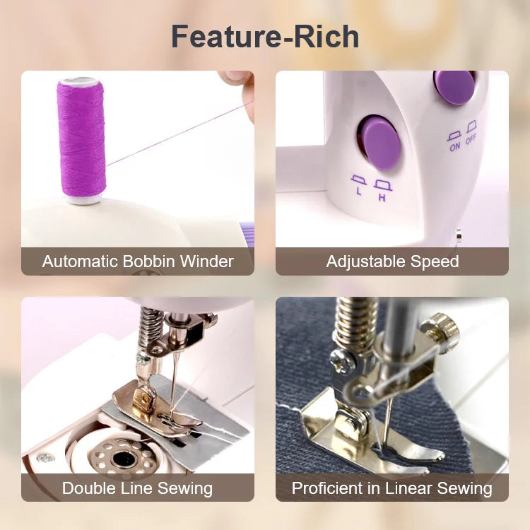 Mini Portable Sewing Machine – Easy Repair & DIY Gift for Mother’s Day