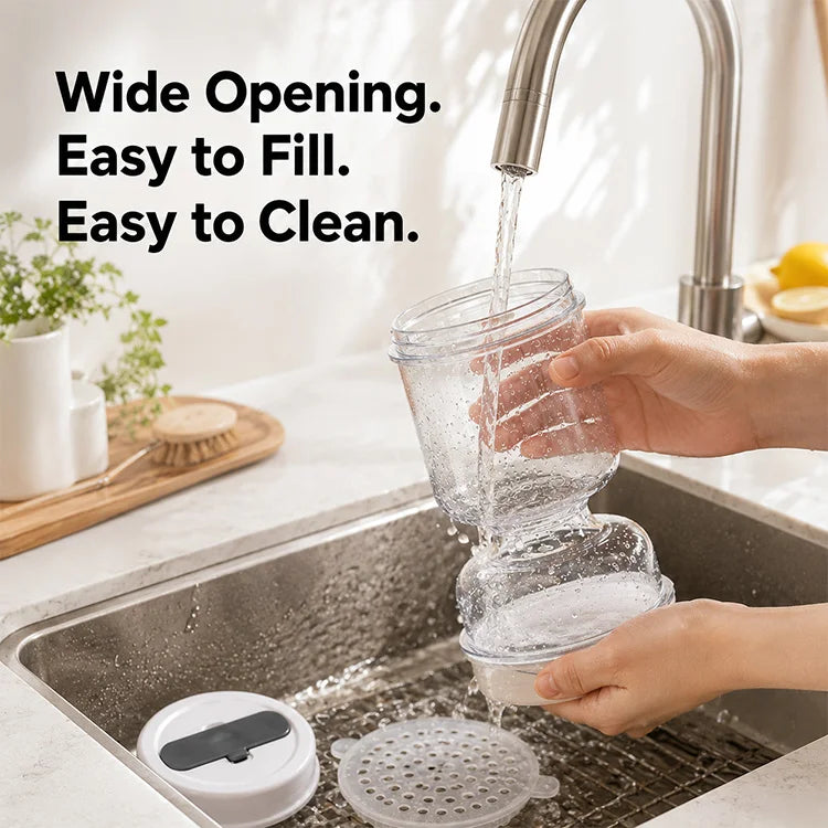 Dry & Wet Separation Pickle Jar – Hourglass Brine Strainer Container
