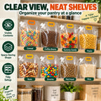 Reusable Airtight Dry Food Storage Bag – Stand-Up Easy-Pour Pantry Container