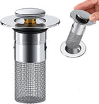 Eliminate Drain Odor Instantly — Pop-Up Sink Strainer
