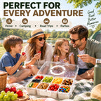 Portable Divided Food Storage Container