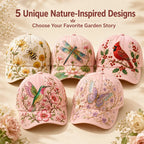 Embroidered Garden Baseball Cap