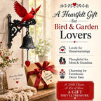 Vintage 3D Handcrafted Cardinal Garden Bell