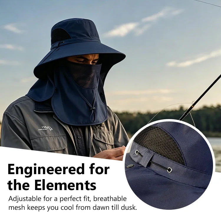 Full-Cover Summer Protection Hat — Stay Cool, Covered & Comfortable Outdoors