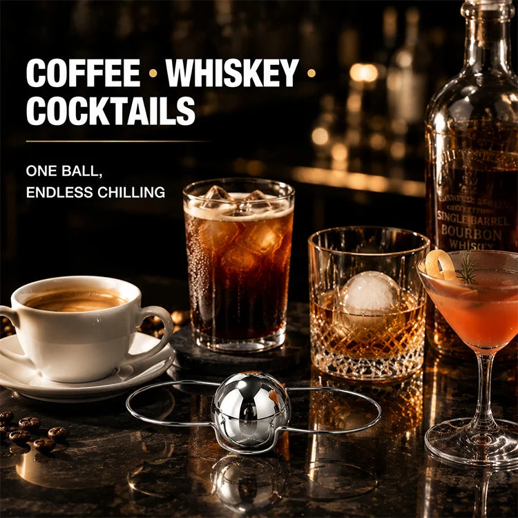 Espresso Chilling Ball – Stainless Steel Coffee Cooling Sphere