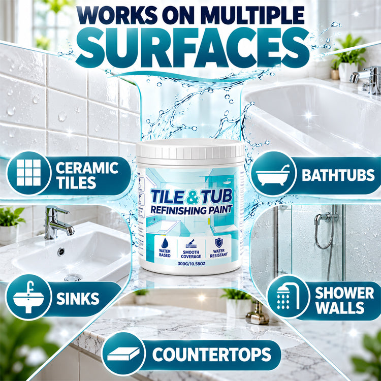 300g White Tile & Tub Refinishing Paint Kit