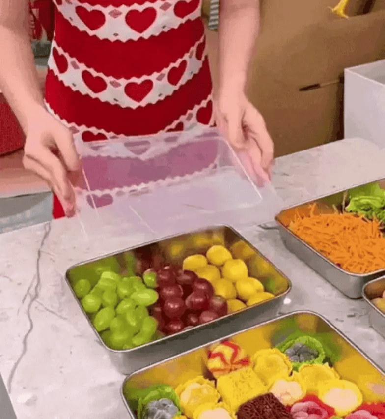 FreshMate - Stainless Steel Food Box (With Lid)