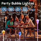 Rechargable Bubble Torch Machine – Colorful Outdoor Fun for Kids & Parties
