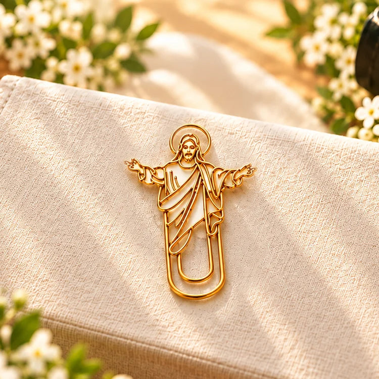 Christian Gold Bookmark Clips