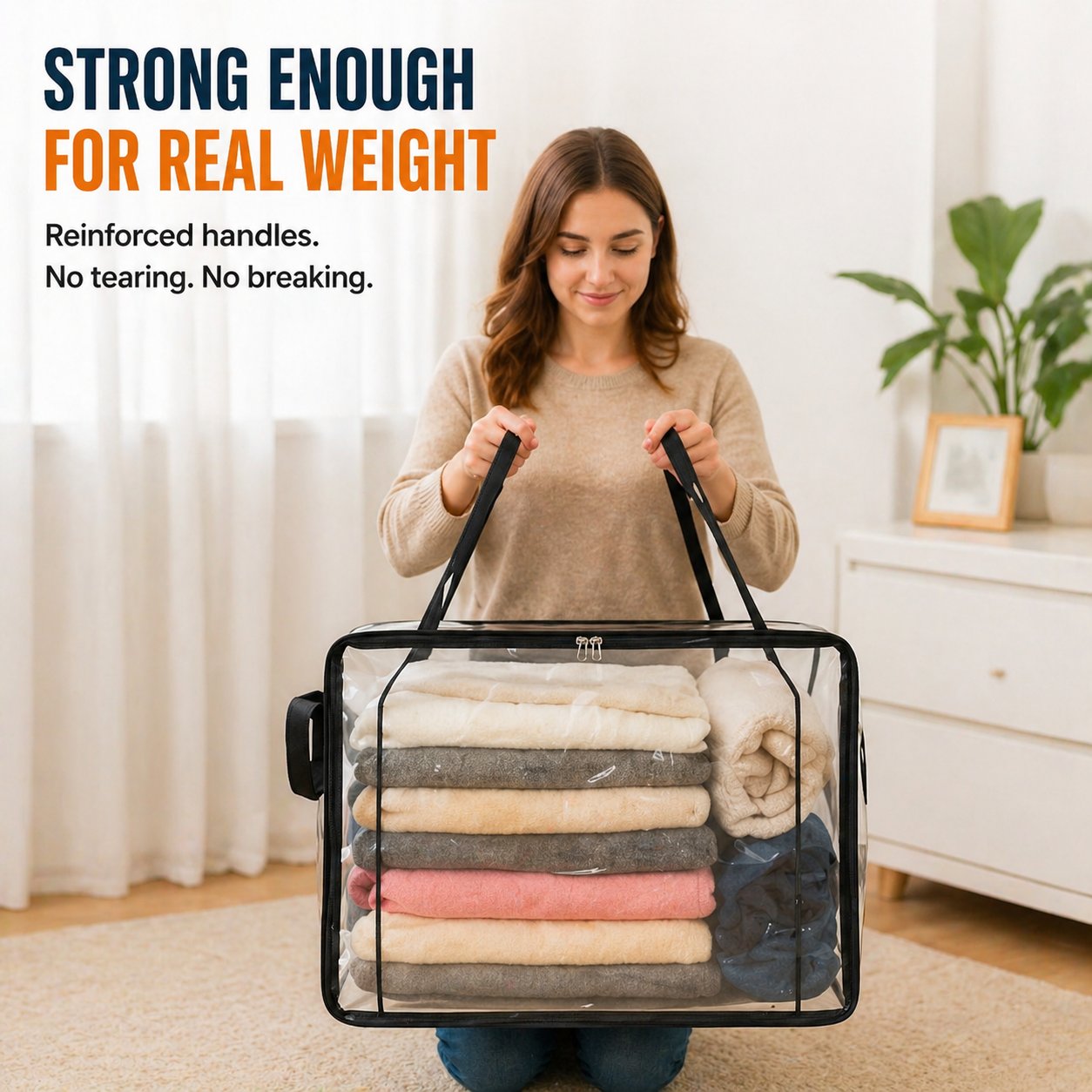 🎁💞LAST DAY 50% OFF ✨📦Large Heavy-Duty Thick Plastic Clear Storage