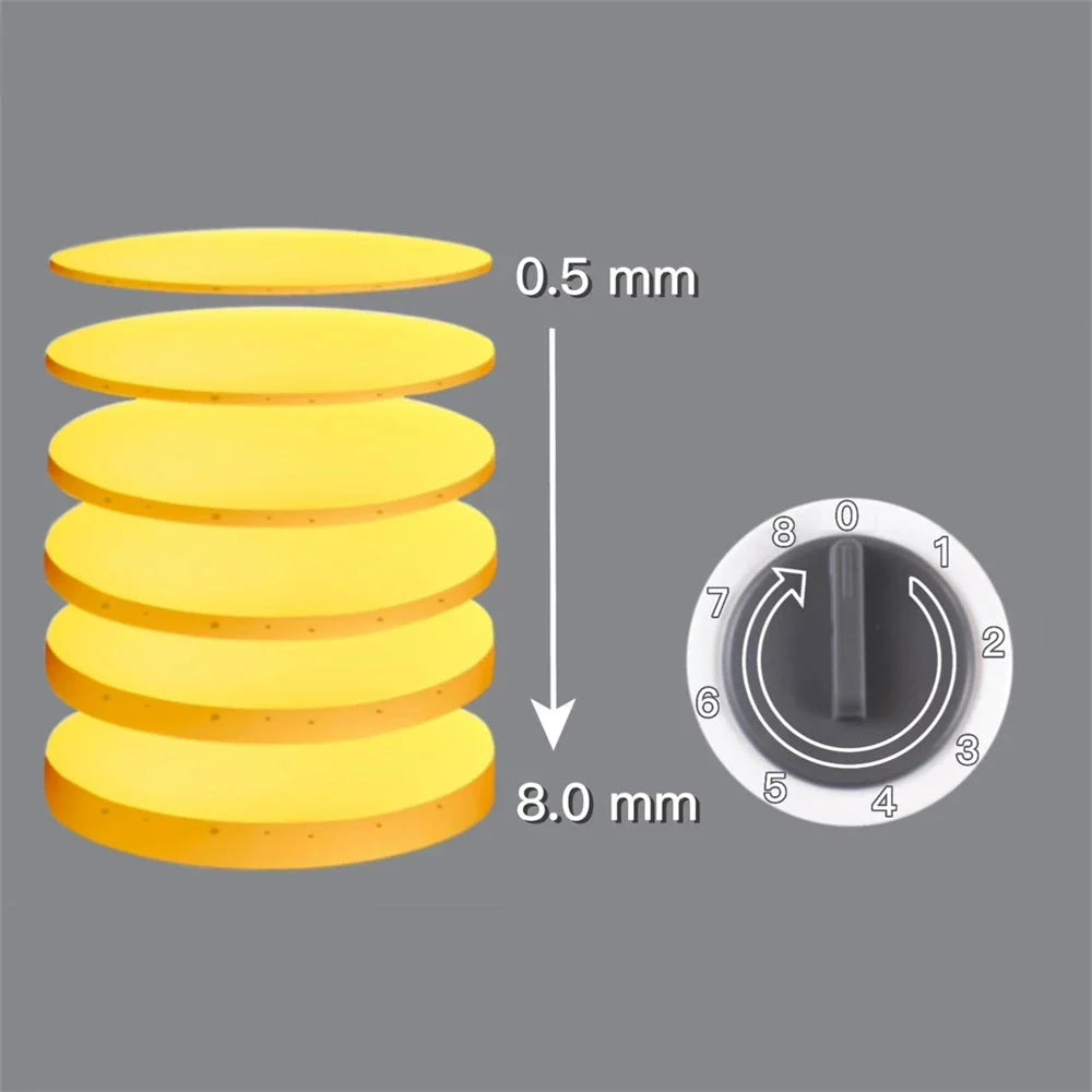 Kitchen Time-Saver: Safe Adjustable Food Cutter