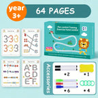 Reusable Tracing Workbook for Kids Ages 3+