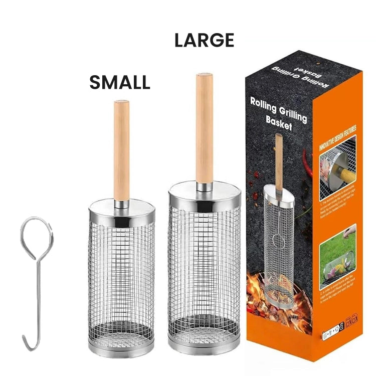 360° Rolling BBQ Grill Basket