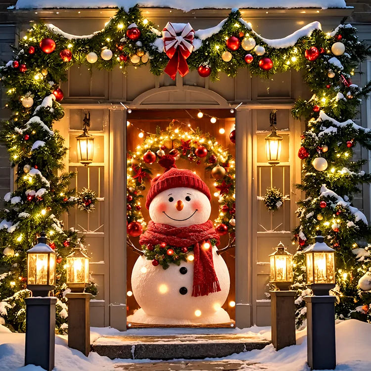 Christmas Full-Door Cover – 9 Festive Holiday Designs