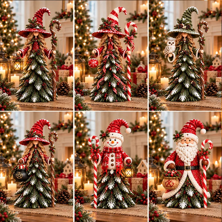 Christmas Tree Witch Figurine – 6 Whimsical Holiday Character Styles