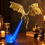 3D Dragon Fire Bookshelf Light – Flying Fantasy Nook Decor