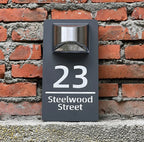 LumiSign™ Auto-Glow Solar Address Plaque