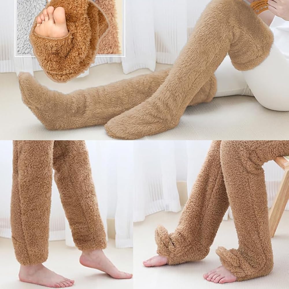 ✨ TeddyCozy - Premium Plush Thigh-High Warmers