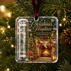 Christmas Cash Gift Ornament – Clear Money Holder Keepsake
