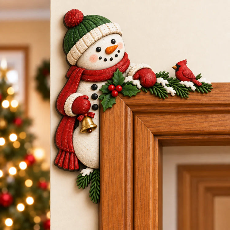 Peekaboo Christmas Corner Decor – 8 Festive Door Frame Characters