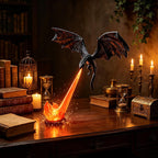 3D Dragon Fire Bookshelf Light – Flying Fantasy Nook Decor