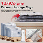 Cordless Vacuum Compression Bags with Electric Pump - Save Up to 80% Space in Seconds