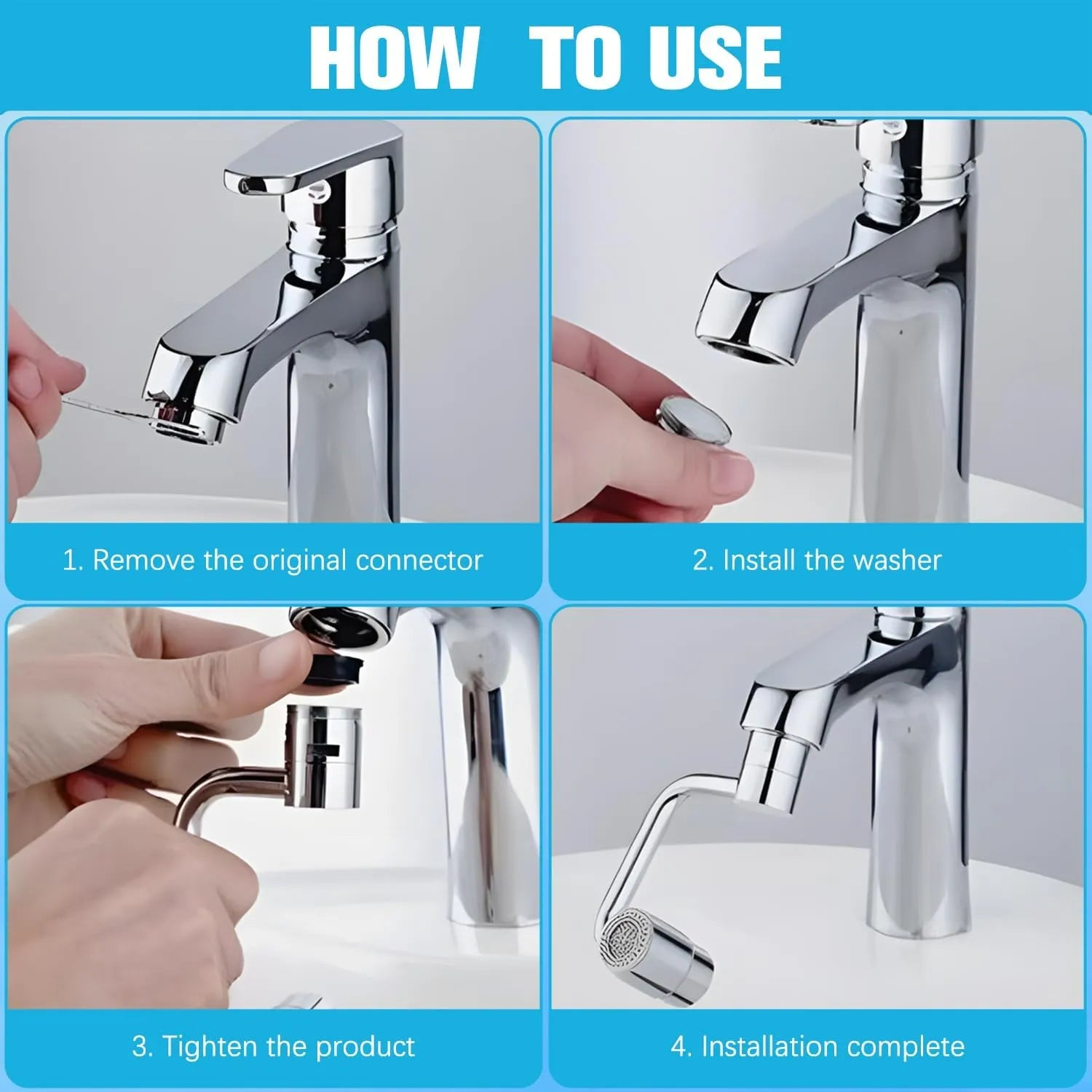 AquaPivot - 1080° Rotating Faucet Extension