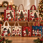 Quilted Christmas Tote Bag – Festive Holiday Carryall
