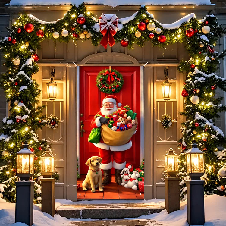Christmas Full-Door Cover – 9 Festive Holiday Designs