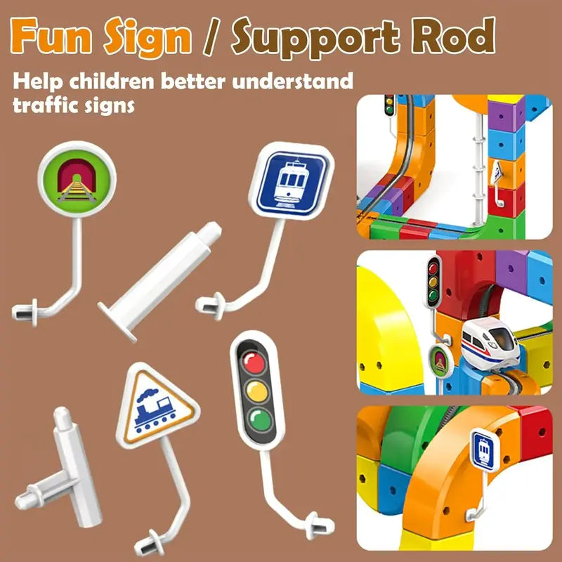 3D Gravity Rail STEM Train Set