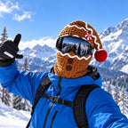 3D Christmas Knit Ski Mask