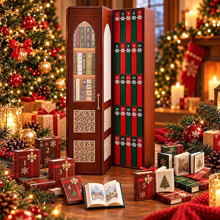Readable Christmas Book Ornaments - 25 Mini Books