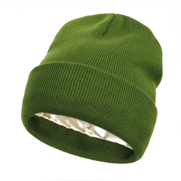 Satin-Lined Beanie — Warmth Without Static or Frizz