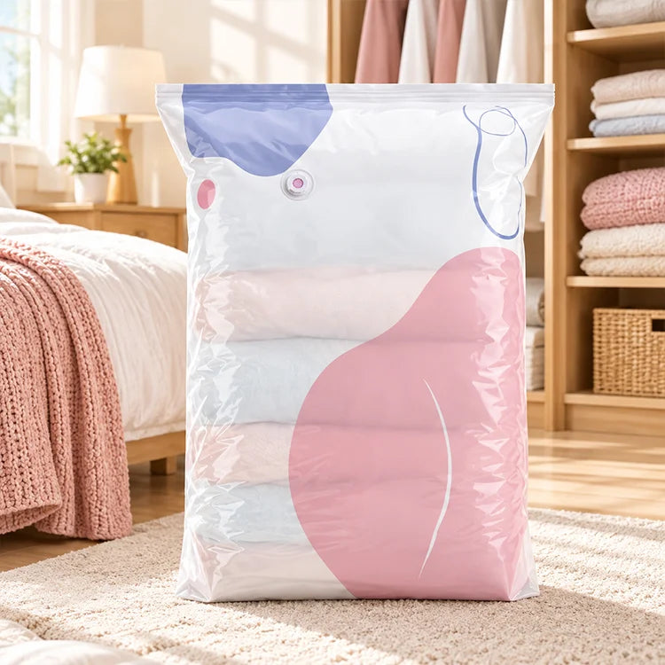 No-Pump 3D Vacuum Storage Bags