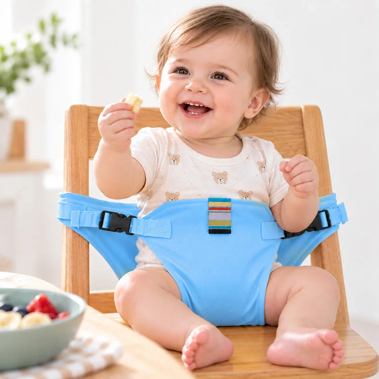 Portable Baby Feeding Support Strap – Adjustable Mealtime Chair Wrap
