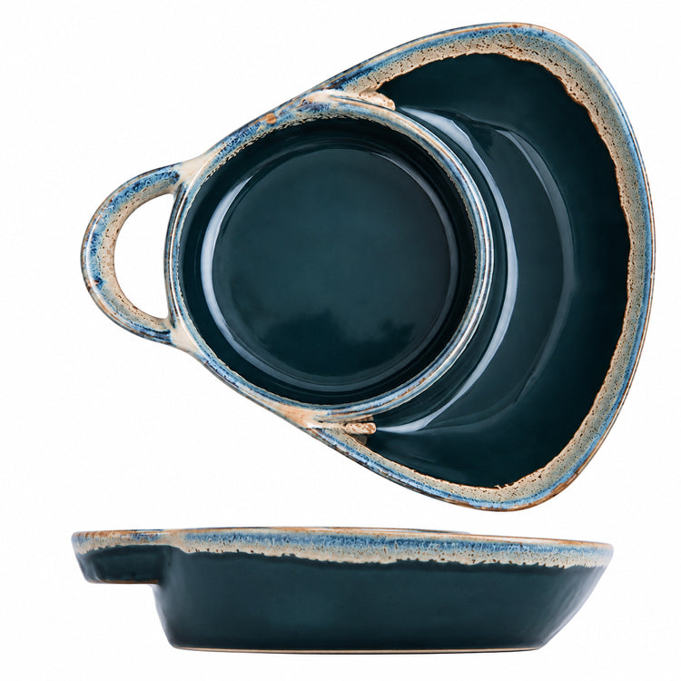 800G Real Ceramic Divided Bowl – 24 oz Soup & Side Serving Dish