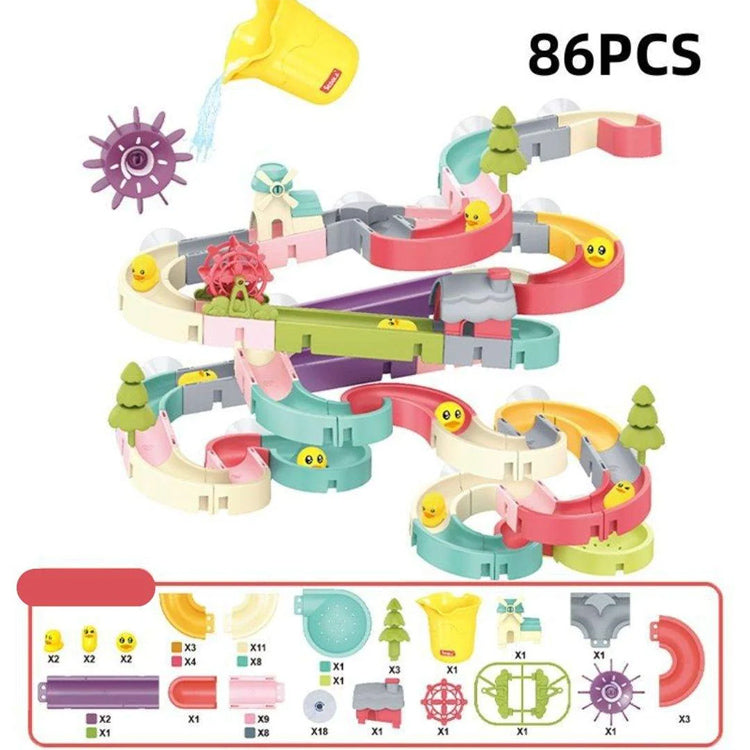 DIY Bath Water Slide Track Set