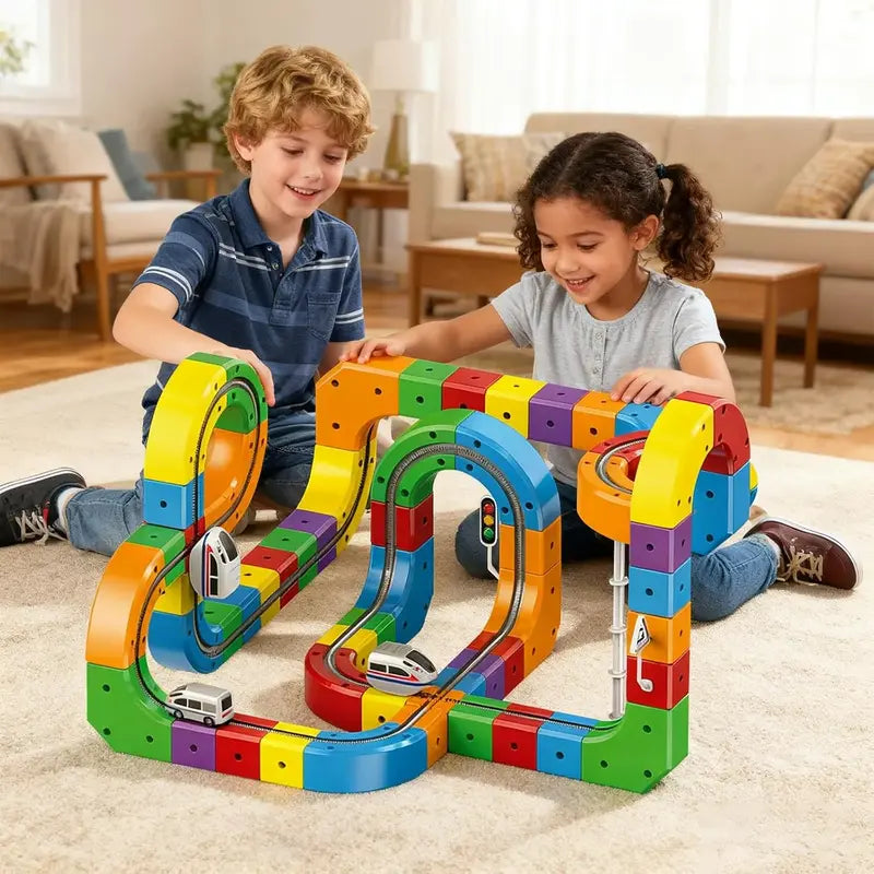 3D Gravity Rail STEM Train Set