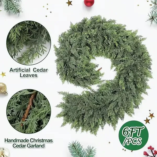 EverCedar - Artificial Christmas Garland 🎄✨