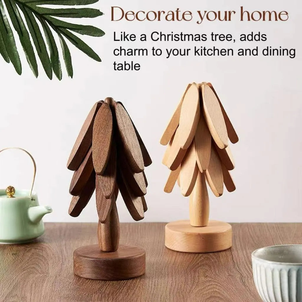 🌲Evergreen Tree Trivet Set