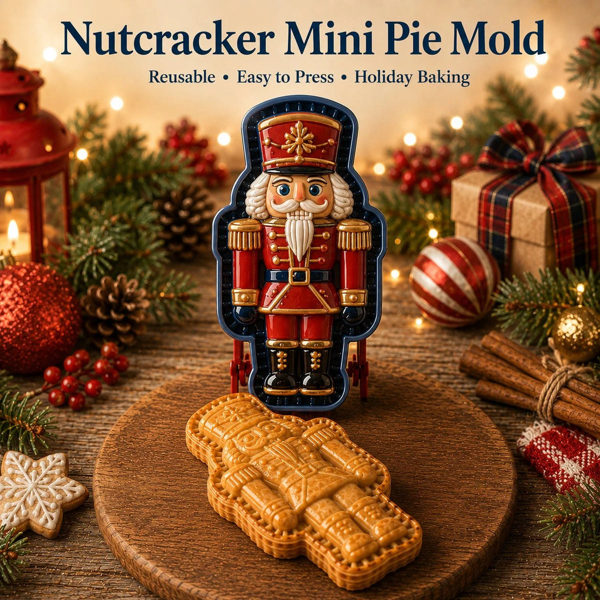 Christmas Cookie Mold – 3D Embossed Holiday Baking Press