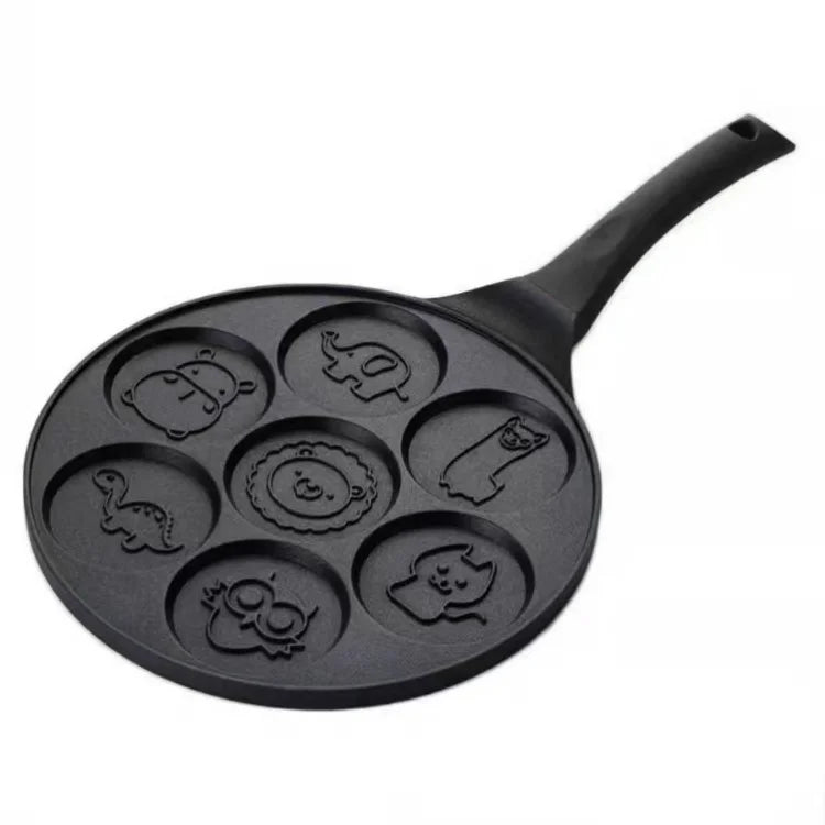 7-Mold Mini Pancake Pan – Fun Breakfast Maker