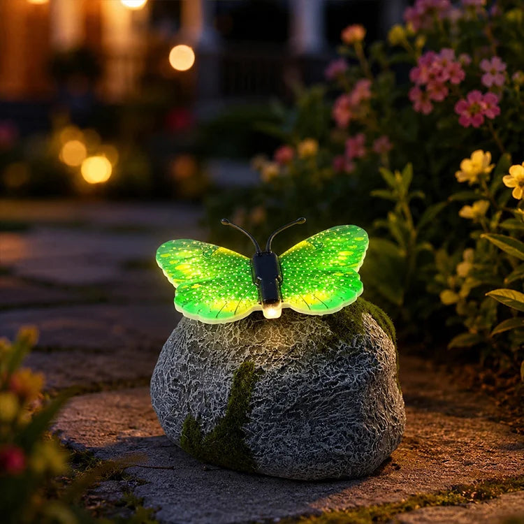 🦋Last Day 50% OFF🦋Solar Butterfly Stone Garden Light