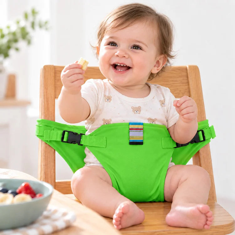 Portable Baby Feeding Support Strap – Adjustable Mealtime Chair Wrap