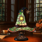 Witch Hat Stained Glass Lamp